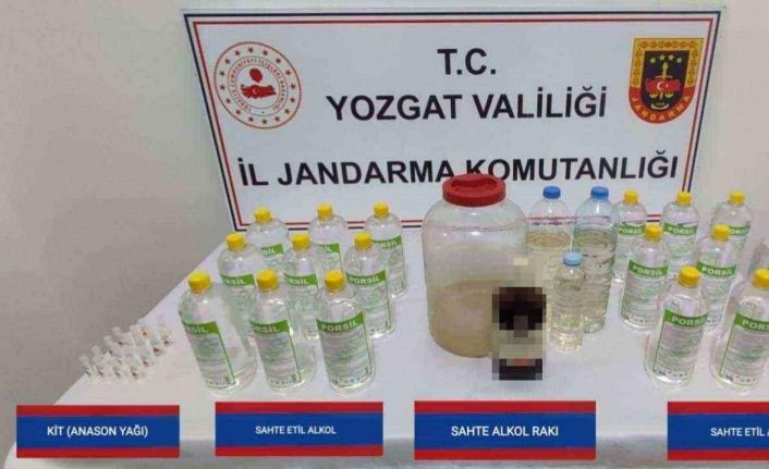 Yozgat’ta sahte içki operasyonunda 1 kişi gözaltına alındı