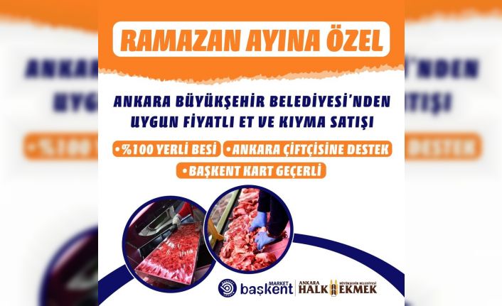 ABB’den Ramazan ayına özel uygun fiyatlı et ve kıyma satışı