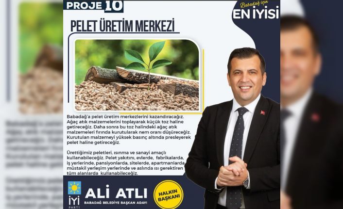 Başkan Atlı’dan ‘Pelet Üretim Merkezi’ projesi