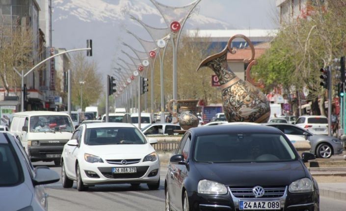 Erzincan’daki araç sayısı 71 bin 308 oldu