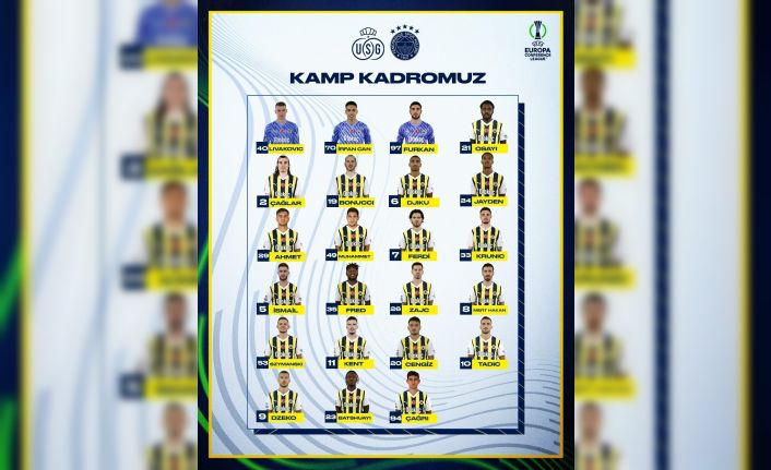 Fenerbahçe’nin Union Saint-Gilloise maçı kamp kadrosu belli oldu