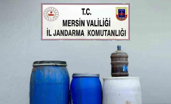 Mersin’de 210 litre sahte içki ele geçirildi