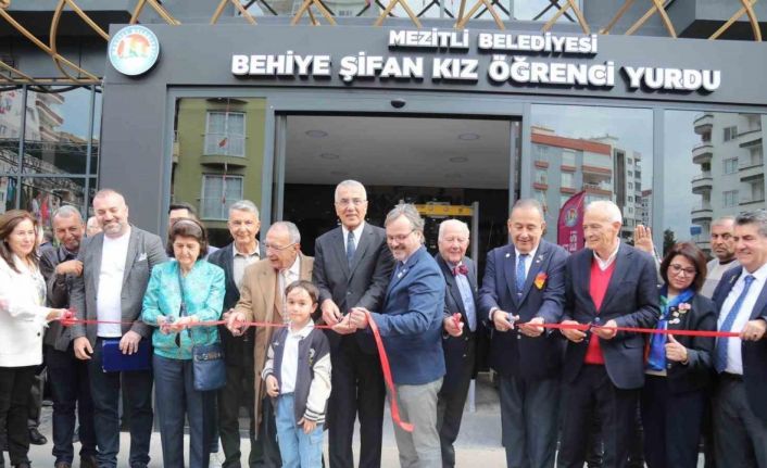 Mezitli’de 306 kapasiteli kız öğrenci yurdu açıldı