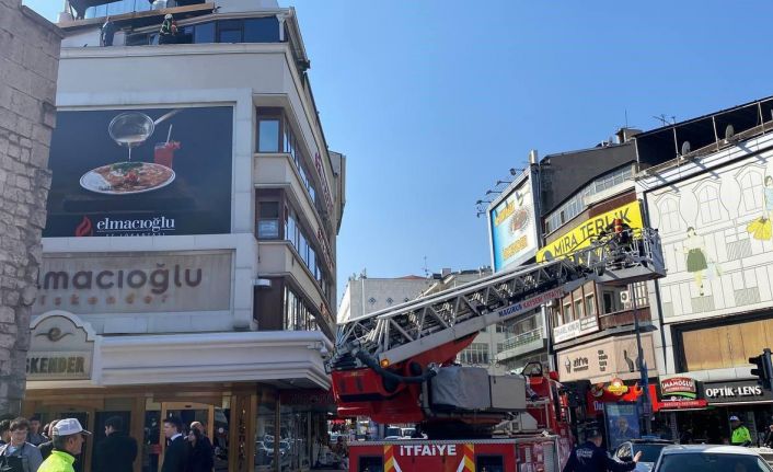 Restoranda çıkan baca yangını söndürüldü