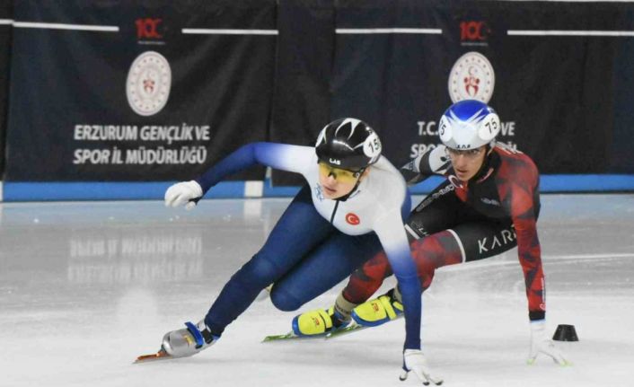 Short Track Türkiye şampiyonası, Erzurum’da başladı