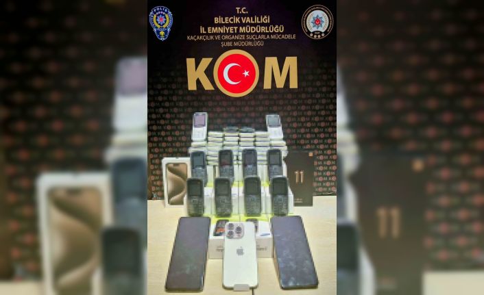 Bilecik’te 69 adet gümrük kaçağı cep telefonu ele geçirildi