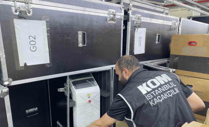 İstanbul’da kaçakçılık operasyonu: 100 milyon liralık bakım cihazı ele geçirildi