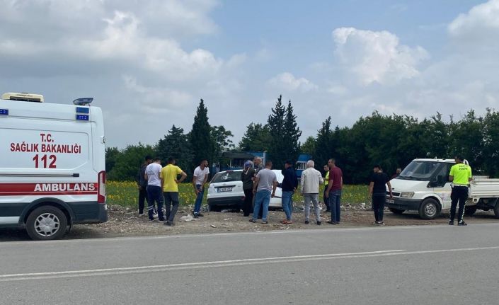 Osmaniye’de kontrolden çıkan otomobil takla attı: 3 yaralı