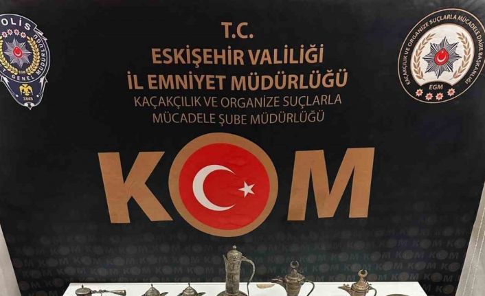 Polis ekiplerinden tarihi eser kaçakçılığına yönelik operasyon