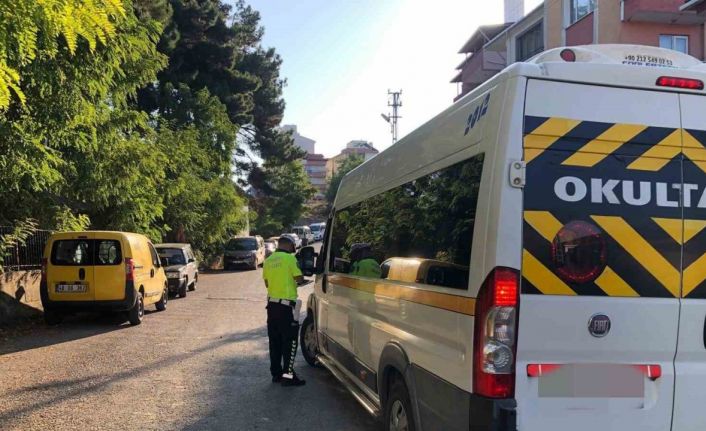 Sinop’ta 3 servis aracına ceza