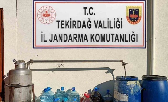 Tekirdağ’da 344 litre sahte alkol ele geçirildi