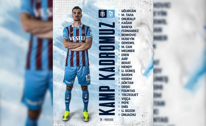 Trabzonspor’un Beşiktaş maçı kamp kadrosu belli oldu