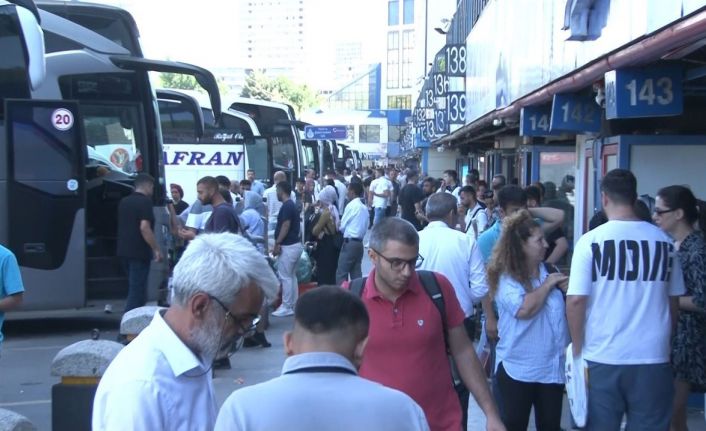 15 Temmuz Demokrasi Otogarı’nda bayram dönüşü yoğunluğu