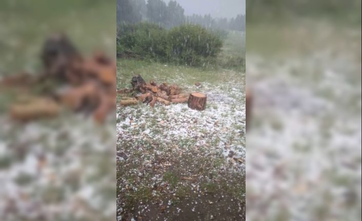 Adeta gök delindi dolu yağdı