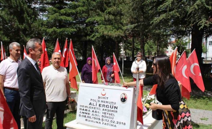 Akşehir İlçe Emniyet Müdürlüğünden şehitlik ziyareti