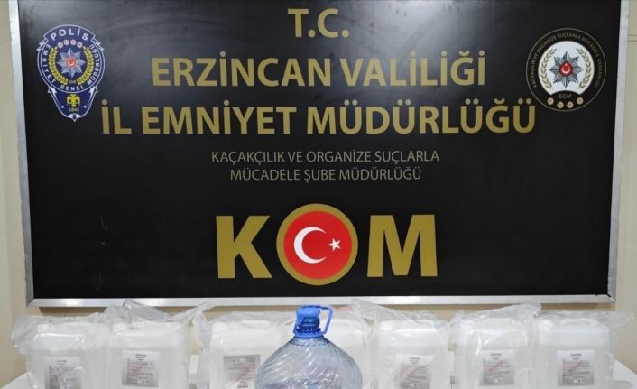 Erzincan’da sahte alkol üretimi yapan 4 kişi yakalandı