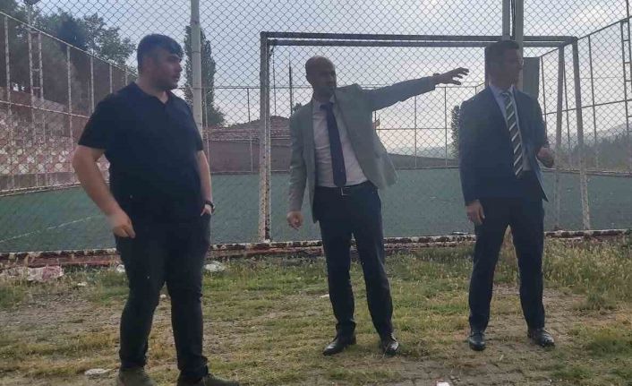 Gökler beldesinde spor yatırımlarını inceledi