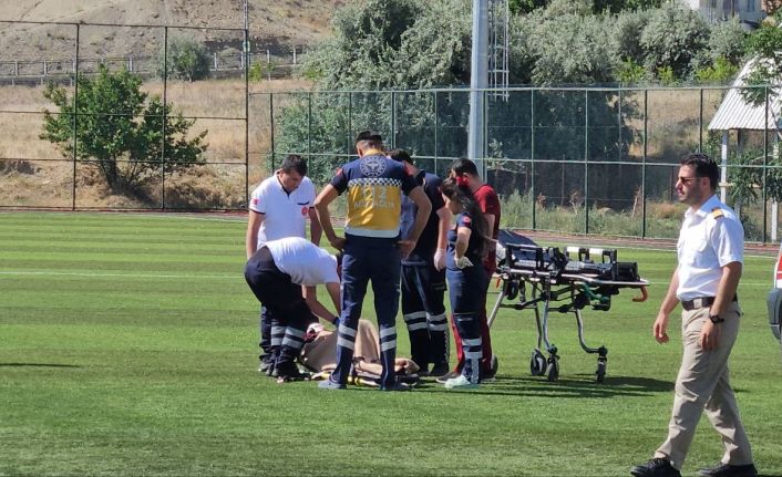 Kalp krizi geçiren hasta, ambulans helikopter ile hastaneye kaldırıldı