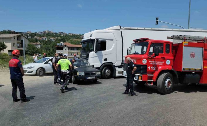 Karadeniz Ereğli’de trafik kazası: 8 yaşındaki çocuk yaralandı