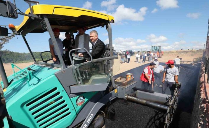 Serdivan Kırantepe yolu asfalt çalışmaları başladı