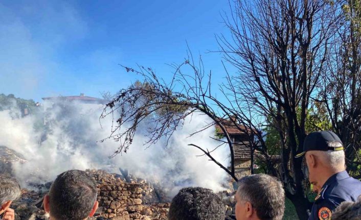 Sinop’ta çıkan yangında 5 ev küle döndü