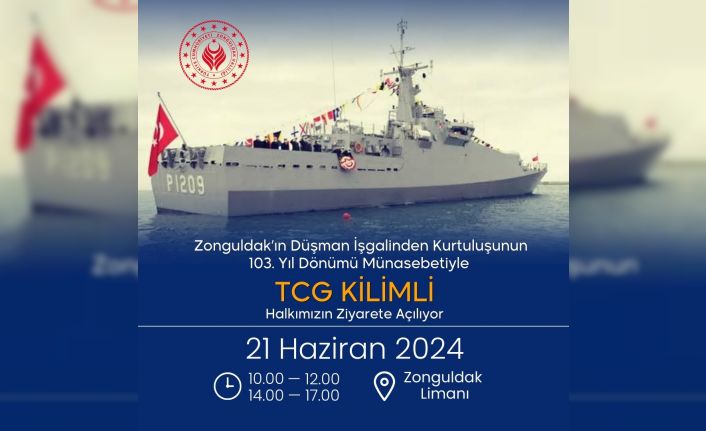 TCG Kilimli Zonguldak’ta ziyarete açılacak