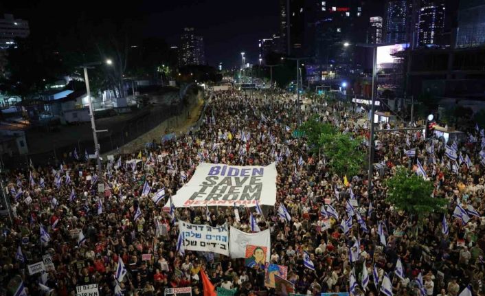 Tel Aviv’de 120 bin kişilik hükümet karşıtı protesto