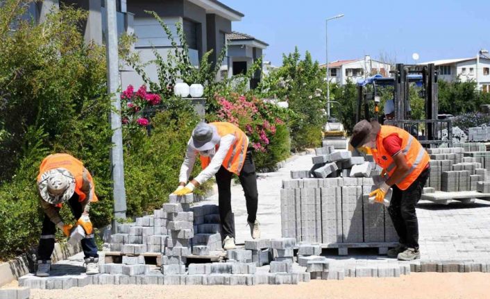 Güzelçamlı Mahallesi’nde üstyapı yatırımları hız kesmiyor