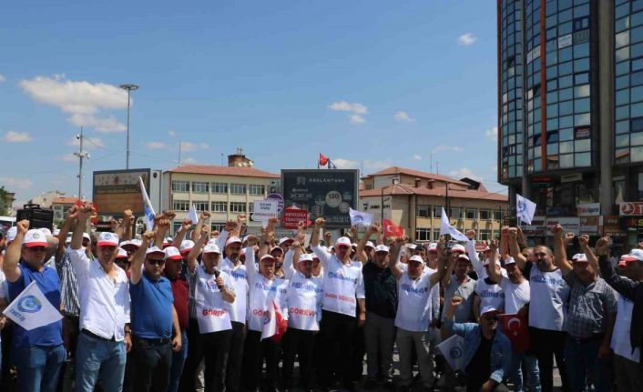 İşçiler BBP’li Başkanı protesto etti