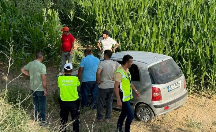 Konya’da otomobil şarampole uçtu: 2 yaralı