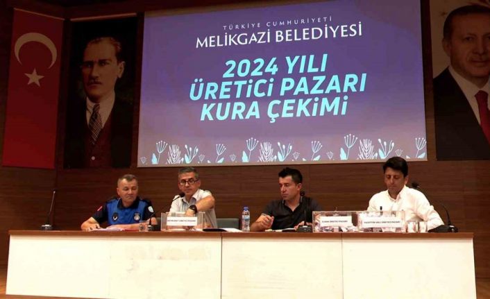 Melikgazi Belediyesi Köy Pazarı kura çekimi yapıldı