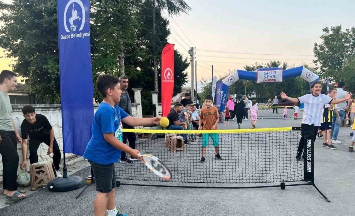 Spor mahalleye taşındı mahalde çocuklar mutlu oldu