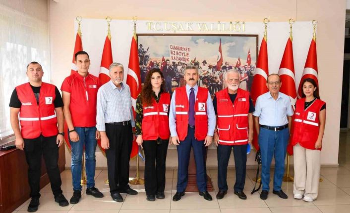 Vali Ergün, Kızılay heyetini kabul etti