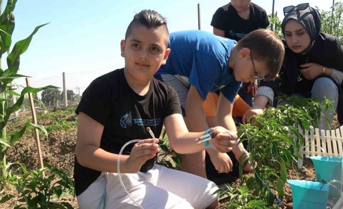 Yalova’da ilkokul öğrencileri tarımsal sulama için kodlama geliştirdi