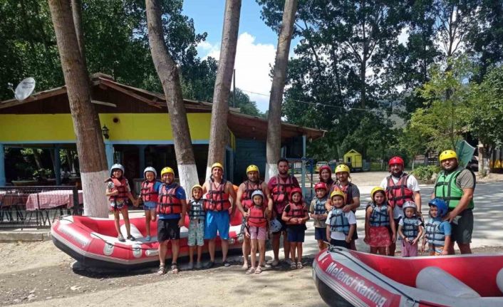 Çekilişi kazandılar rafting yaptılar