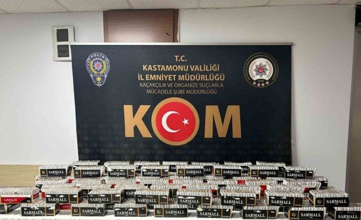 Kastamonu’da 28 bin adet doldurulmuş makaron ele geçirildi