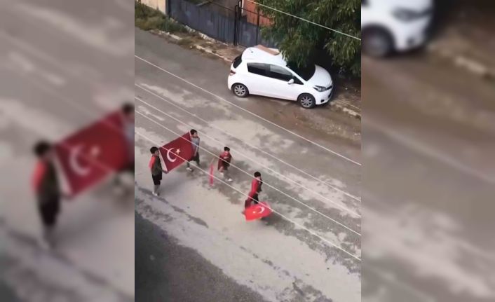 Minik yüreklerden büyük zafer bayramı kutlaması