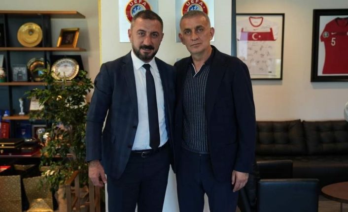 Osman Altınkaya TFF Başkanı Hacıosmanoğlu’nu ziyaret etti