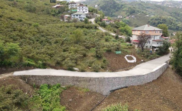 40 yıldır süren heyelan korkusundan kurtuldular