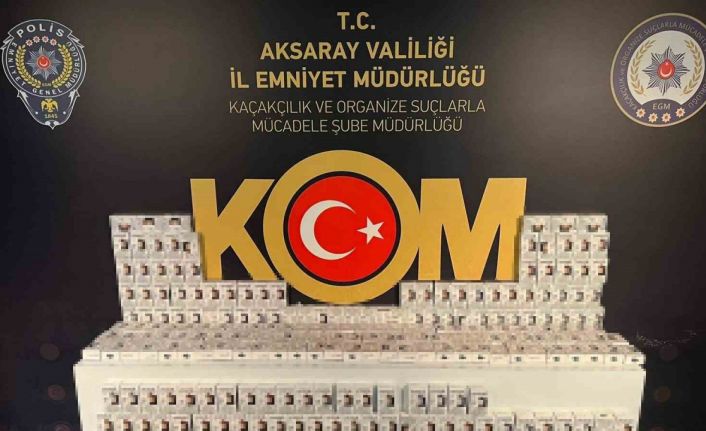 Aksaray’da kaçak sigara ve elektronik sigara ele geçirildi