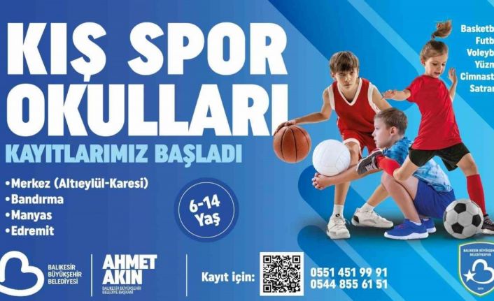 Balıkesir Büyükşehir’nin Kış Spor Okulları’na kayıtlar başladı