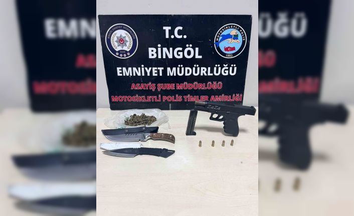 Bingöl’de ruhsatsız tabanca ele geçirildi