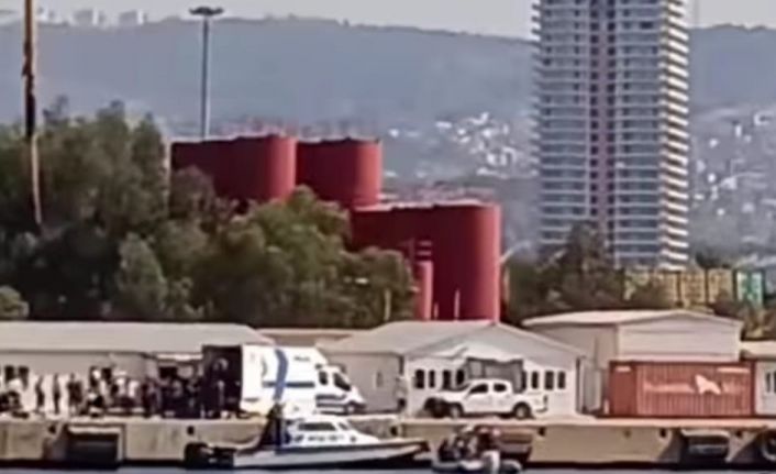 İzmir Alsancak Limanı’nda araç denize düştü