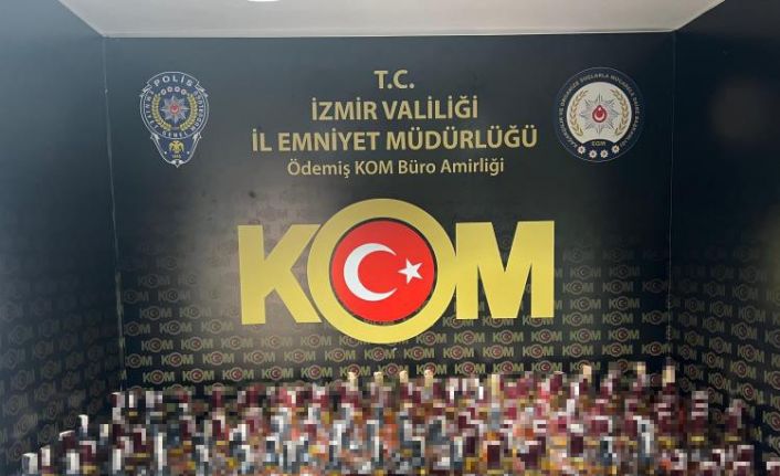 İzmir’de kaçak alkol operasyonu