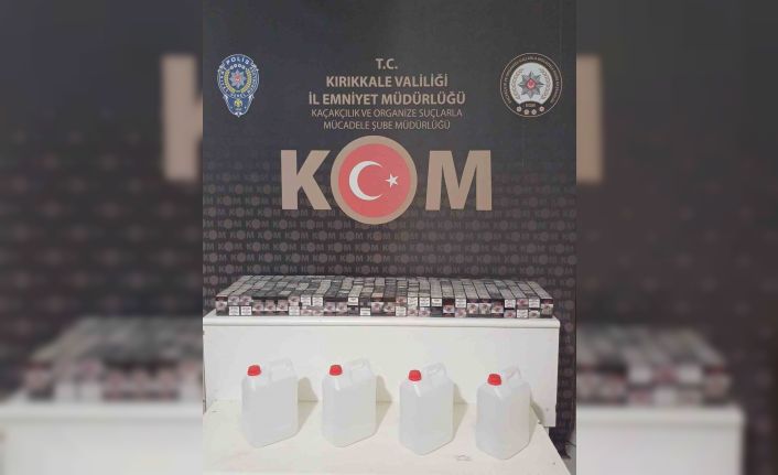 Kırıkkale’de kaçak alkol ve sigara operasyonu: 2 gözaltı