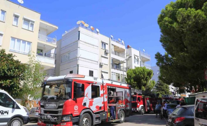 Klimadan çıkan yangın panik yaşattı