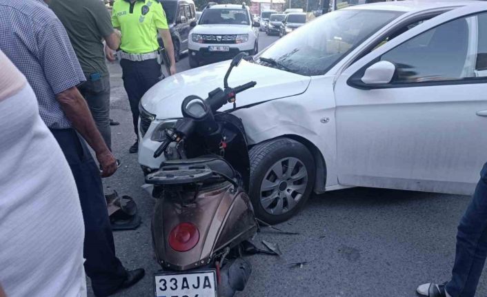 Mardin’de otomobil ile motosiklet çarpıştı: 1 yaralı