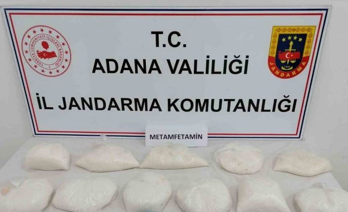 10 kilo 244 gram metanfetamin ele geçirildi