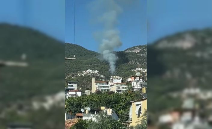 Alanya’da orman yangını