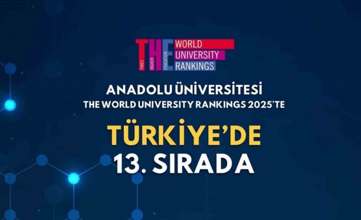 Anadolu Üniversitesi, THE World University Rankings 2025’te 13’üncü sırada